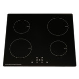 SIA INDH60BL 60cm Black 4 Zone Touch Control Electric Induction Hob & Child Lock