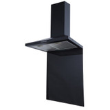 SIA SP70BL 70cm x 75cm Black Toughened Kitchen Glass Splashback