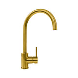 Reginox Clara Gold Single Lever Swan Neck Monobloc Kitchen Sink Mixer Tap Reginox Clara Gold Single Lever Swan Neck Monobloc Kitchen Sink Mixer Tap