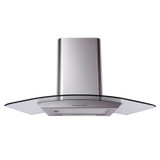 Matrix MEP901SS Stainless Steel 90cm Curved Glass Chimney Cooker Hood Extractor Matrix MEP901SS Stainless Steel 90cm Curved Glass Chimney Cooker Hood Extractor