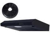 SIA STH60BL 60cm Black Slimline Visor Cooker Hood Kitchen Fan And Carbon Filter SIA STH60BL 60cm Black Slimline Visor Cooker Hood Kitchen Fan And Carbon Filter