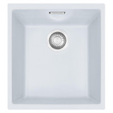 Franke SID 110-34 1.0 Bowl Polar White Tectonite Undermount Kitchen Sink & Waste Franke SID 110-34 1.0 Bowl Polar White Tectonite Undermount Kitchen Sink & Waste