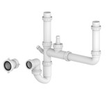 SIA 15PPK Universal Fitting Plumbing Pack With U-Bend For 1.5 / 2.0 Bowl Sinks SIA 15PPK Universal Fitting Plumbing Pack With U-Bend For 1.5 / 2.0 Bowl Sinks