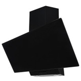 SIA EAG91BL Black 90cm Angled Glass Chimney Cooker Hood Kitchen Extractor Fan