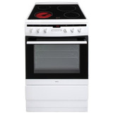 Amica 608CE2TAW 60cm White Free Standing Single Electric Cooker With Ceramic Hob Amica 608CE2TAW 60cm White Free Standing Single Electric Cooker With Ceramic Hob