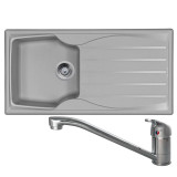Astracast Sierra 1 Bowl Light Grey Composite Kitchen Sink And CDA TC10 Mixer Tap Astracast Sierra 1 Bowl Light Grey Composite Kitchen Sink And CDA TC10 Mixer Tap