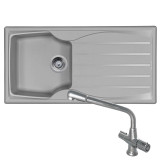 Astracast Sierra 1 Bowl Light Grey Kitchen Sink And CDA TC20 Swivel Mixer Tap Astracast Sierra 1 Bowl Light Grey Kitchen Sink And CDA TC20 Swivel Mixer Tap