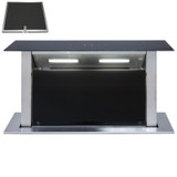 SIA DD60BL 60cm Black Touch Control Downdraft Cooker Hood Extractor Fan & Filter