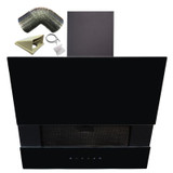 SIA AGTC60BL 60cm Black Angled Touch Control Cooker Hood Extractor & 1m Ducting SIA AGTC60BL 60cm Black Angled Touch Control Cooker Hood Extractor & 1m Ducting