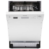 Montpellier MDI655W 60cm Semi Integrated Dishwasher With 12 Place Settings Montpellier MDI655W 60cm Semi Integrated Dishwasher With 12 Place Settings