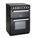 60cm Double Electric Cooker With Ceramic Hob, Freestanding - Montpellier RMC61CK