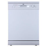 60cm White Freestanding Dishwasher, 12 Places - SIA SFSD60W