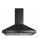 CDA ECH71BL 70cm Black 3 Speed Chimney Cooker Hood Kitchen Extractor Fan