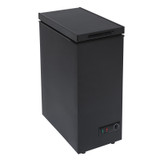 36cm Black Chest Freezer, Freestanding Slimline Compact - SIA CHF60B/E