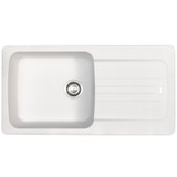 Franke Aveta 1.0 Bowl Ice White Tectonite Reversible Kitchen Sink And Waste Kit Franke Aveta 1.0 Bowl Ice White Tectonite Reversible Kitchen Sink And Waste Kit