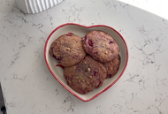 Valentine's Day White Chocolate Raspberry Cookies