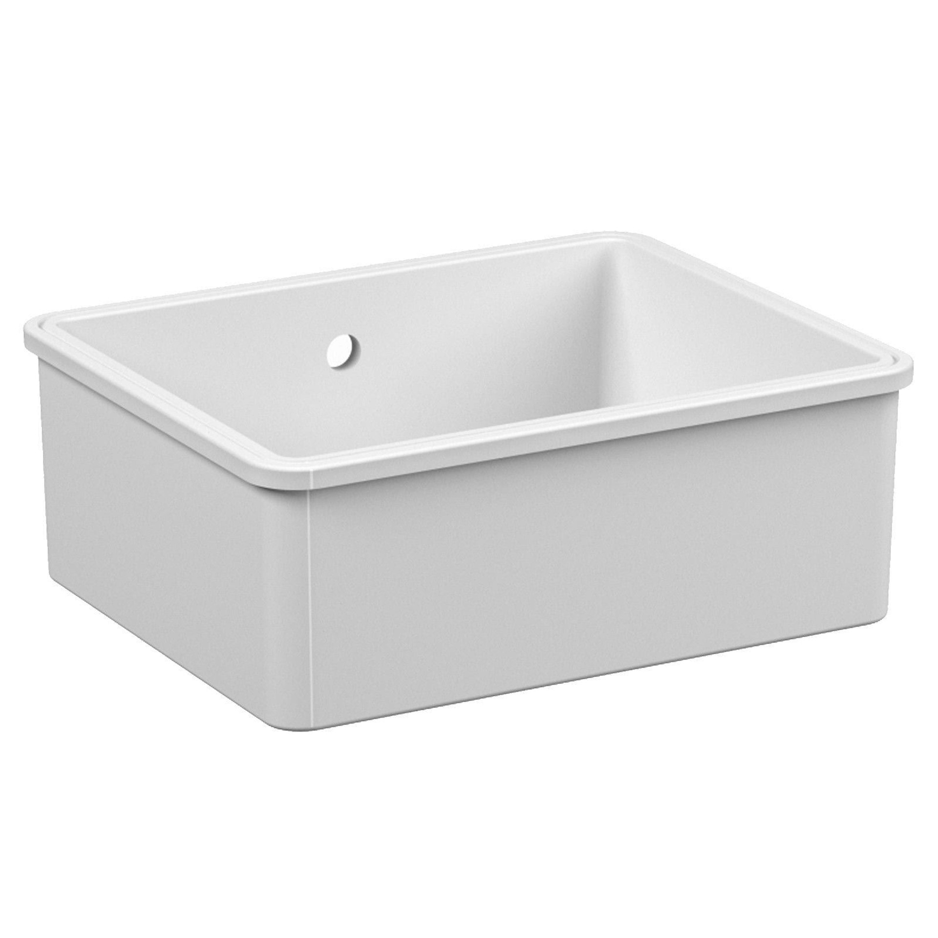 Reginox RL304CW 1.0 Bowl White Gloss Ceramic Reversible ...