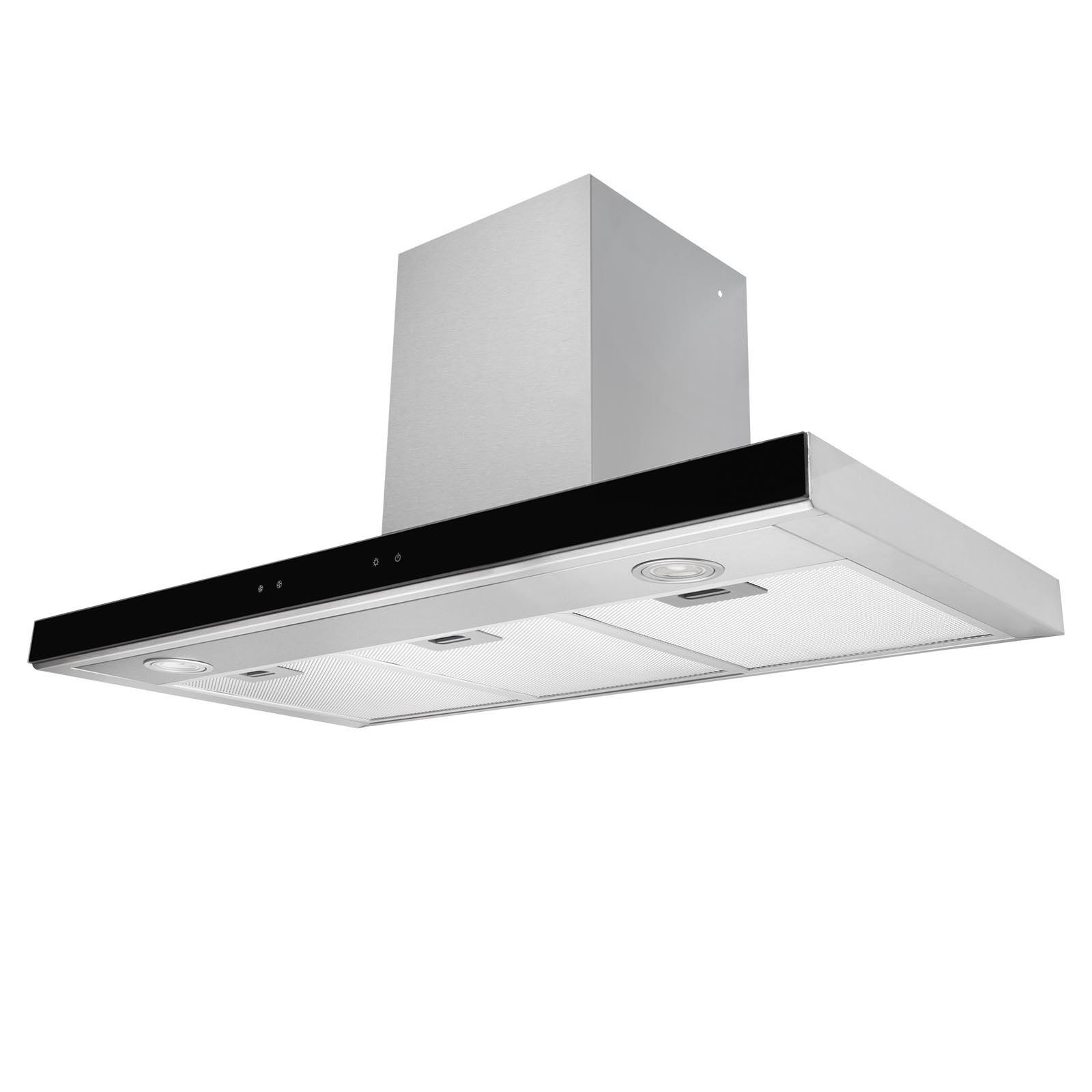 SIA 90cm Stainless Steel Linear Touch Control Kitchen Cooker Hood Extractor Fan