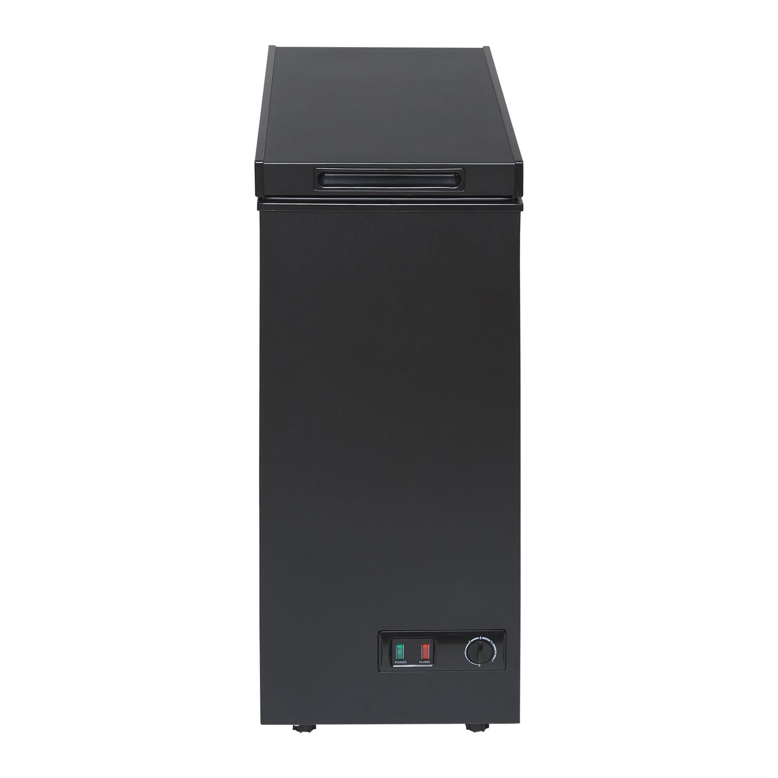 36cm Black Chest Freezer, Freestanding Slimline Compact SIA CHF60B