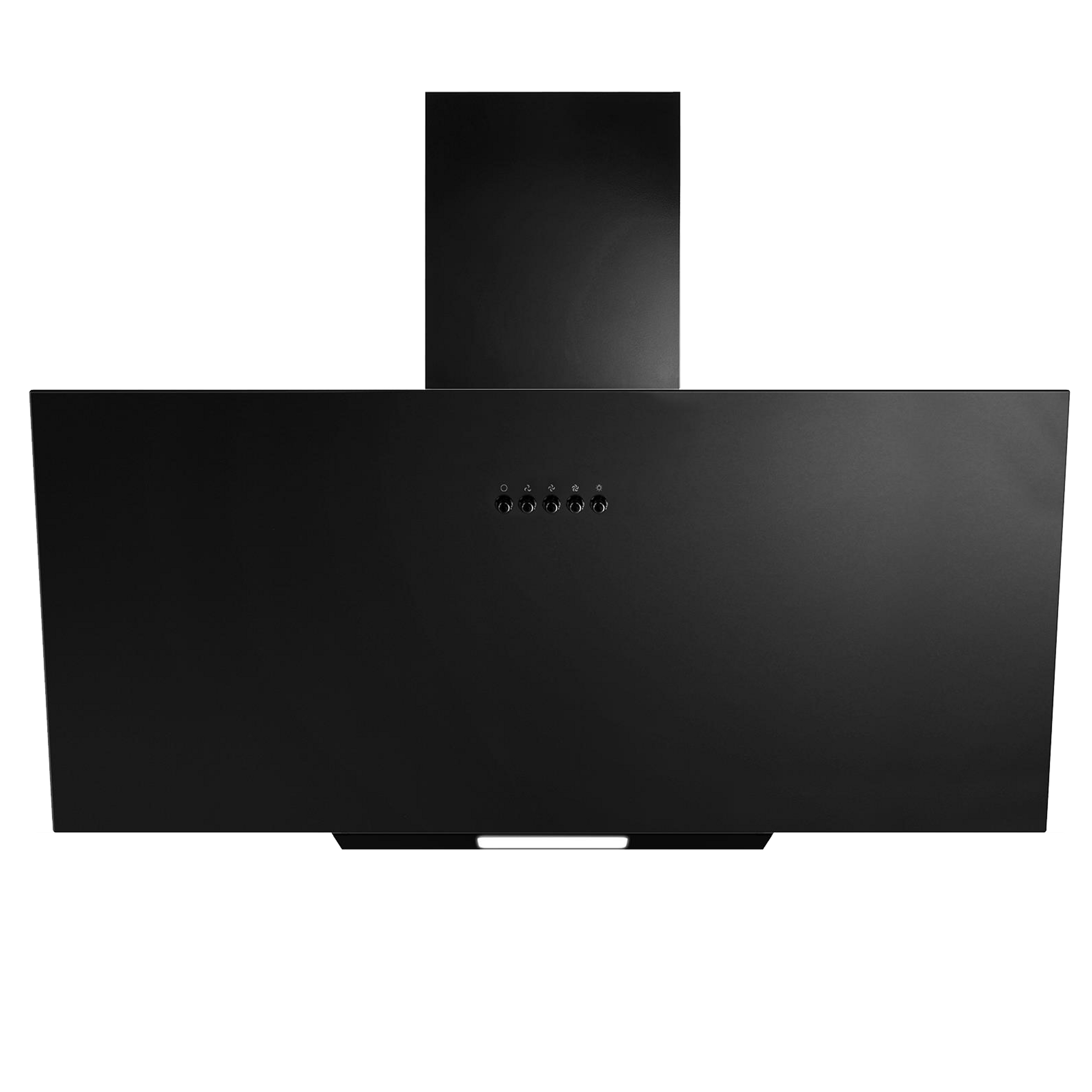 70cm angled cooker hood black