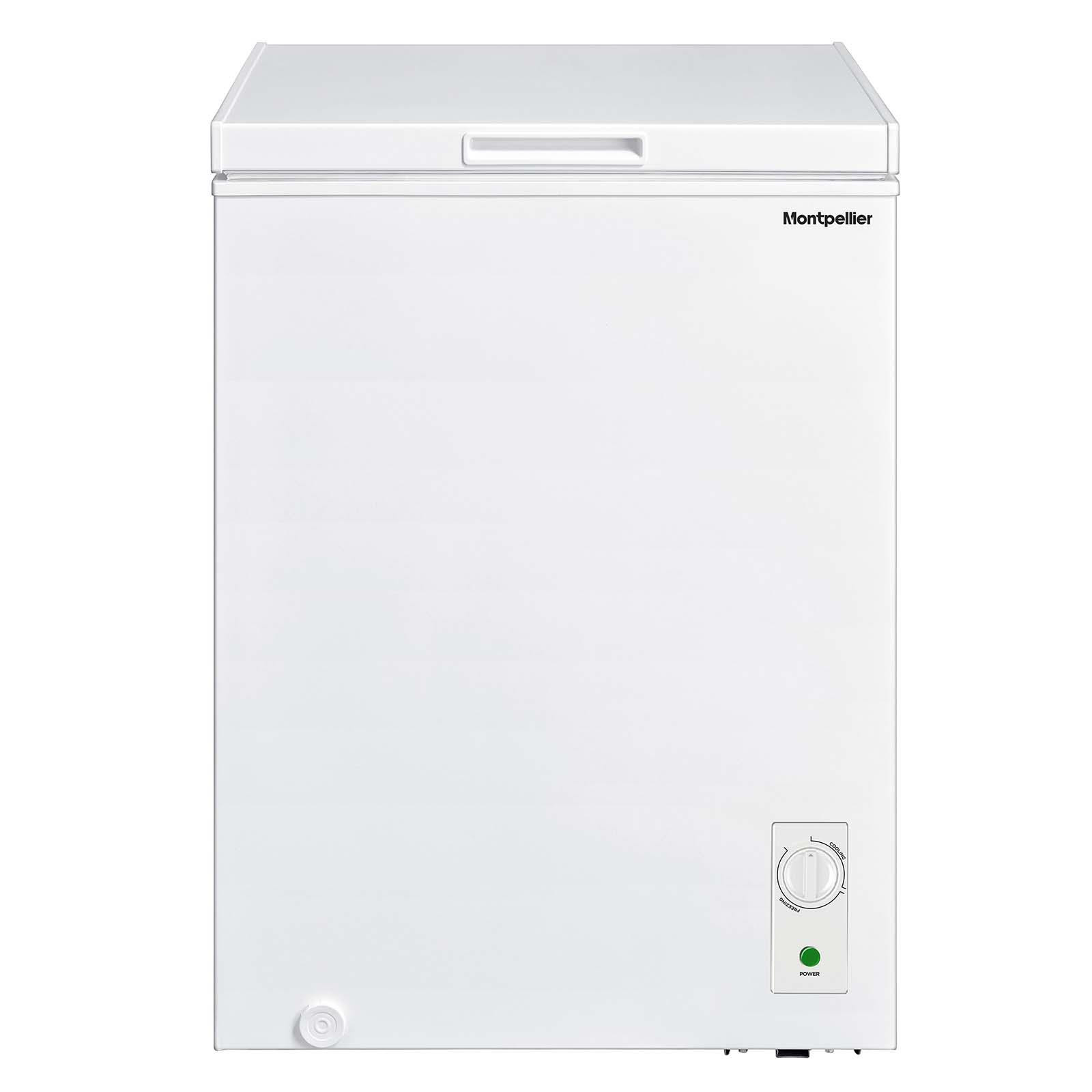 Montpellier MCF99WECO White 99L Freestanding Chest Freezer Outbuilding