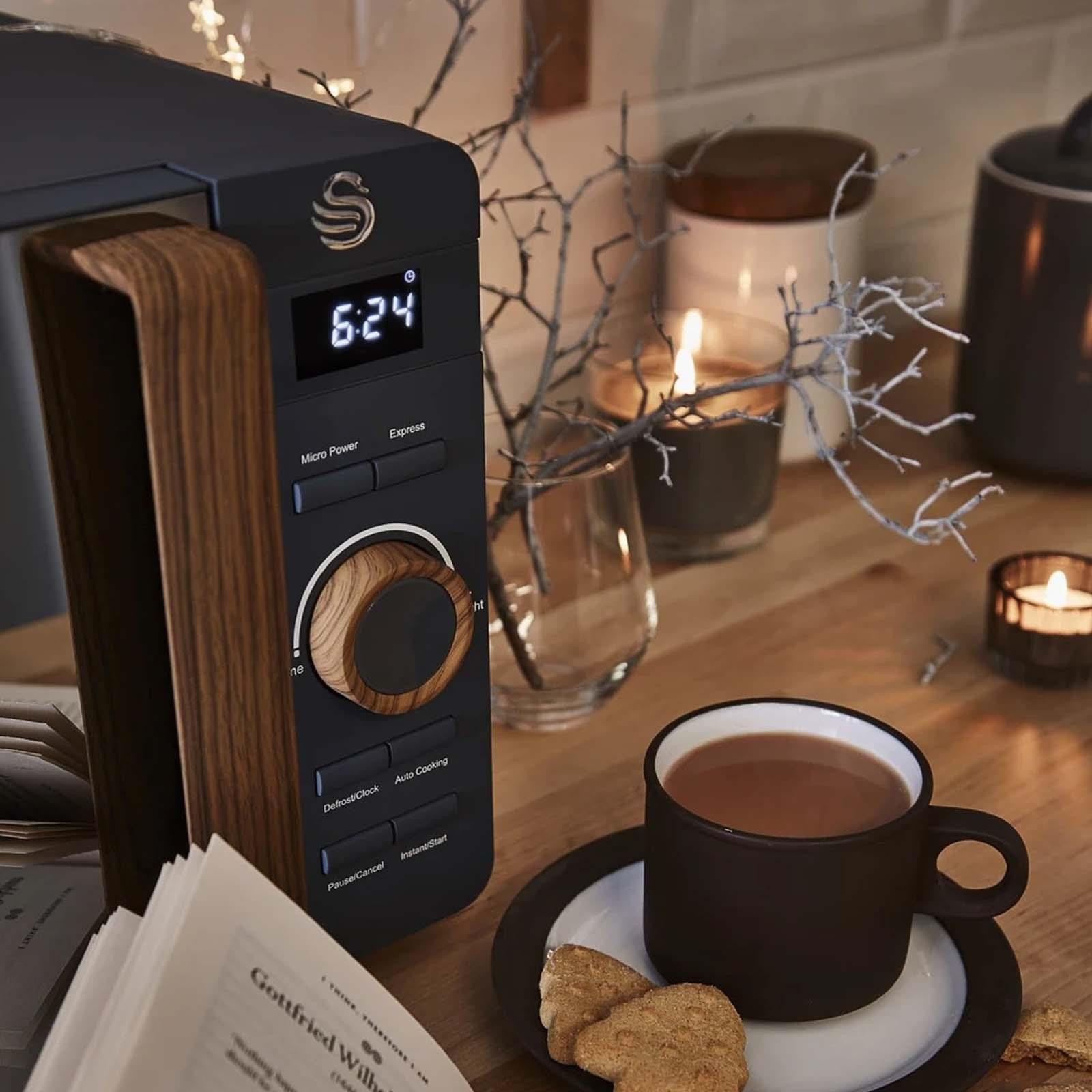 Swan SM22036GRYN Slate Grey 20L 800W NordicStyle Digital Microwave Oven