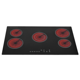 SIA CERH90BL 90cm Black 5 Zone Frameless Touch Control Electric Ceramic Hob