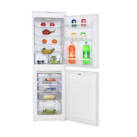 SIA RFF102 50/50 Integrated White Built In Frost Free Fridge Freezer