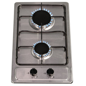 SIA SSG301SS 30cm Compact Domino Gas Hob In Stainless Steel With LPG Kit