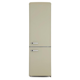 Amica FKR29653C 55cm Cream 60/40 Retro Style Freestanding Tall Fridge Freezer