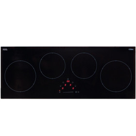 CDA HN9626FR 90cm Induction 4 Zone Linear Front Touch Control Black Glass Hob
