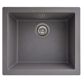 SIA EVOGR 1.0 Bowl Grey Composite Inset / Undermount Kitchen Sink And Waste Kit