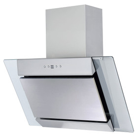 60cm Angled Cooker Hood - Stainless Steel Chimney Extractor Fan - SIA AGL61SS
