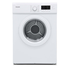 7kg Vented Freestanding Tumble Dryer In White With Sensor - Montpellier MVSD7W