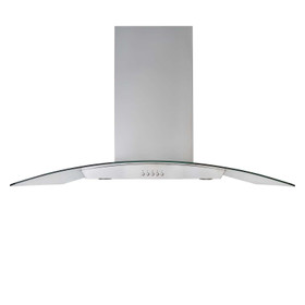 90cm Island Cooker Hood Kitchen Extractor Fan In Stainless Steel - SIA ICH90SS
