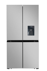 4 Door Fridge Freezer In Silver, 490L - SIA SXD505IX