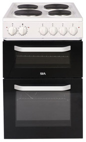SIA Twin Cavity Electric Cooker With Solid Plate Hob ETSA51W