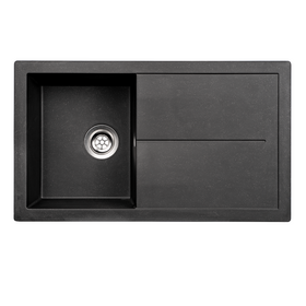 SIA NALI10BL 1.0 Bowl Black Composite Inset Kitchen Sink