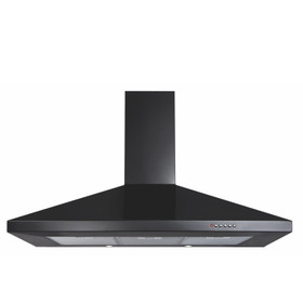 CDA ECH103BL 100cm Black 3 Speed Chimney Cooker Hood Kitchen Extractor Fan