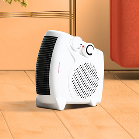 Daewoo HEA1139 Portable Fan Heater 2 Heat Settings - White