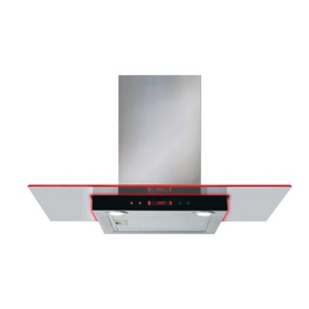 CDA EKN90SS 90cm Flat Glass Cooker Hood With Edge Lighting