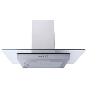 SIA FL60SS 60cm Flat Glass Stainless Steel Chimney Cooker Hood Extractor Fan