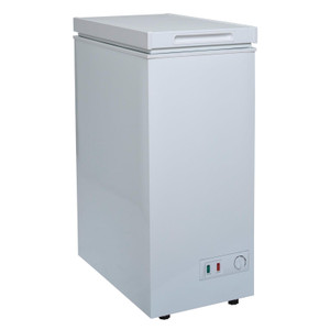 36cm White Chest Freezer, Freestanding Slimline Compact - SIA