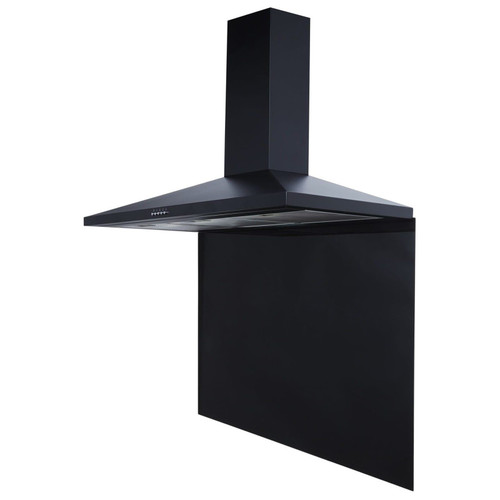 SIA SP100BL 100cm x 75cm Black Toughened Glass Kitchen Splashback