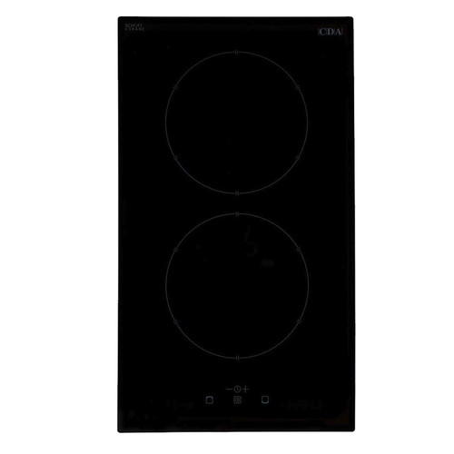 CDA HN3621FR 30cm Black Domino 2 Zone Touch Control Electric Induction Hob