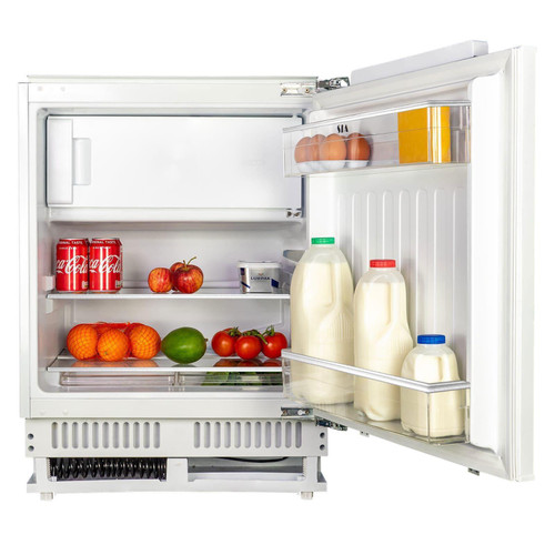 Integrated Under-counter Fridge With Icebox In White - SIA UB01FIB