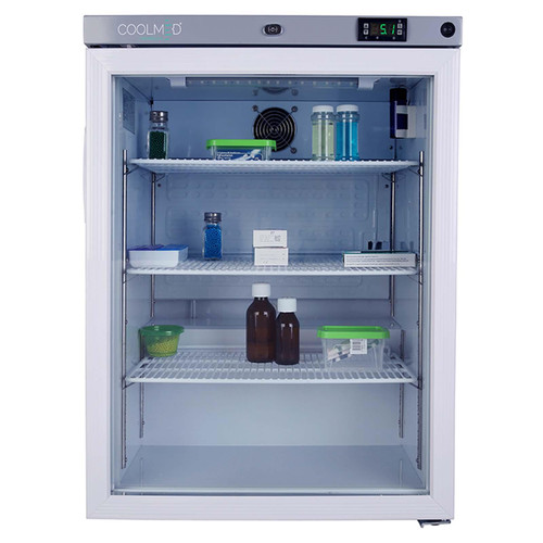 Undercounter Medical Fridge With Glass Door & Digital Display, Lockable - CMG125