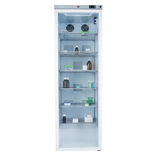 Tall Freestanding Medical Fridge, Glass Door, Digital Display, Lockable - CMG400
