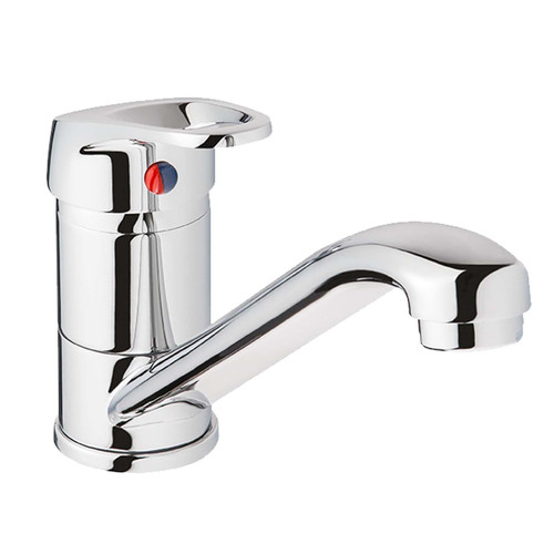 Kitchen Mixer Tap In Chrome, Single Lever, Swivel Spout - Montpellier Elmstone