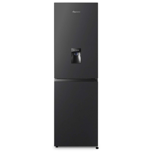 Tall Black Fridge Freezer With Water Dispenser 252L - Fridgemaster MC55240MDFB